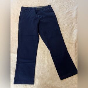 Dockers Slim Fir Men's Dark Blue Chinos Size 34W 30L